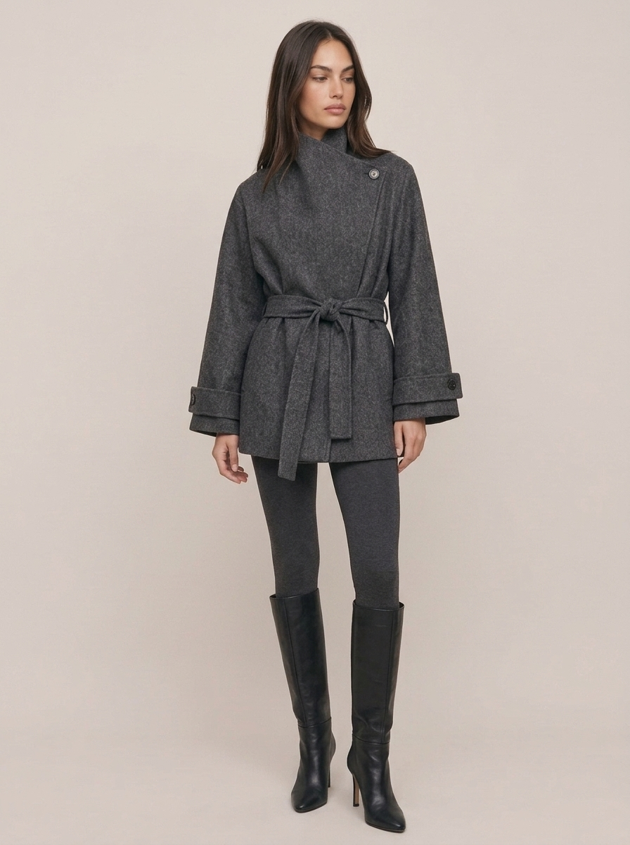 Belted Double Breasted Coat
