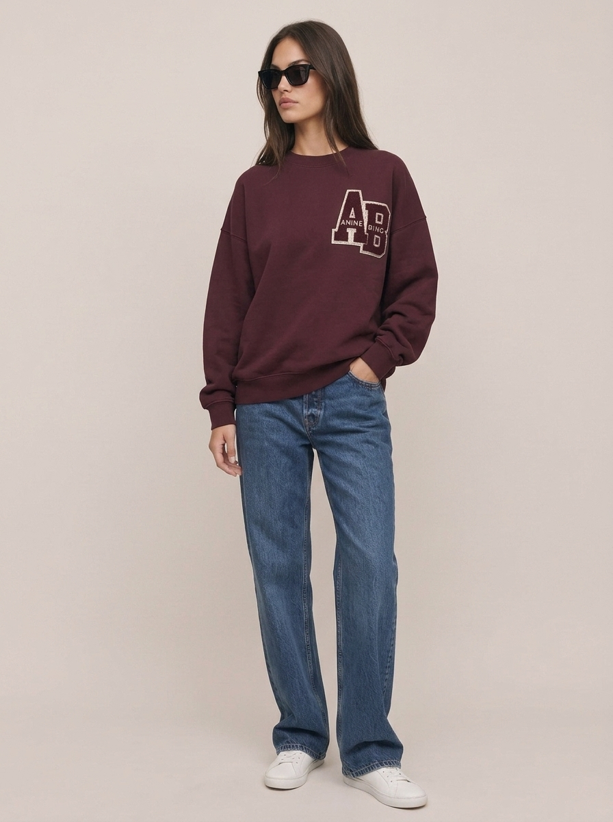 Cotton Letter Sweater