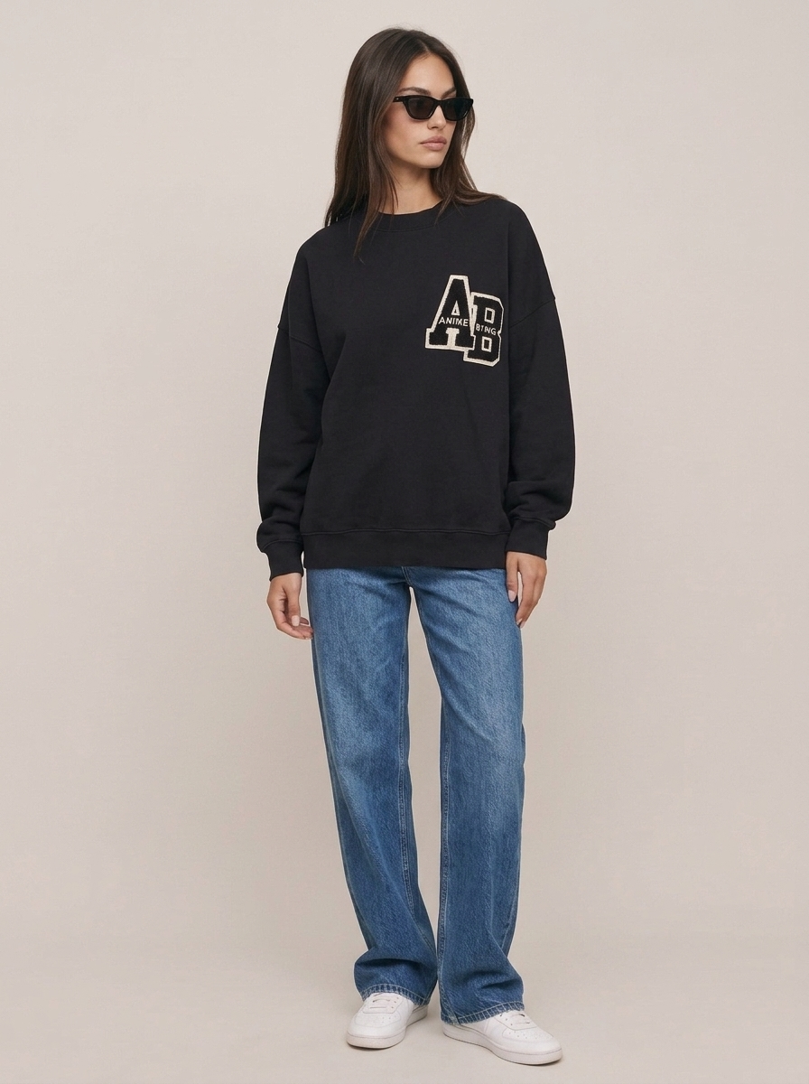 Cotton Letter Sweater