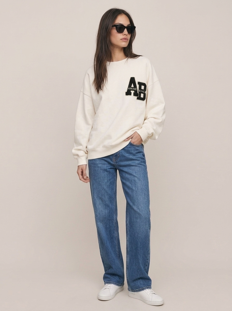 Cotton Letter Sweater