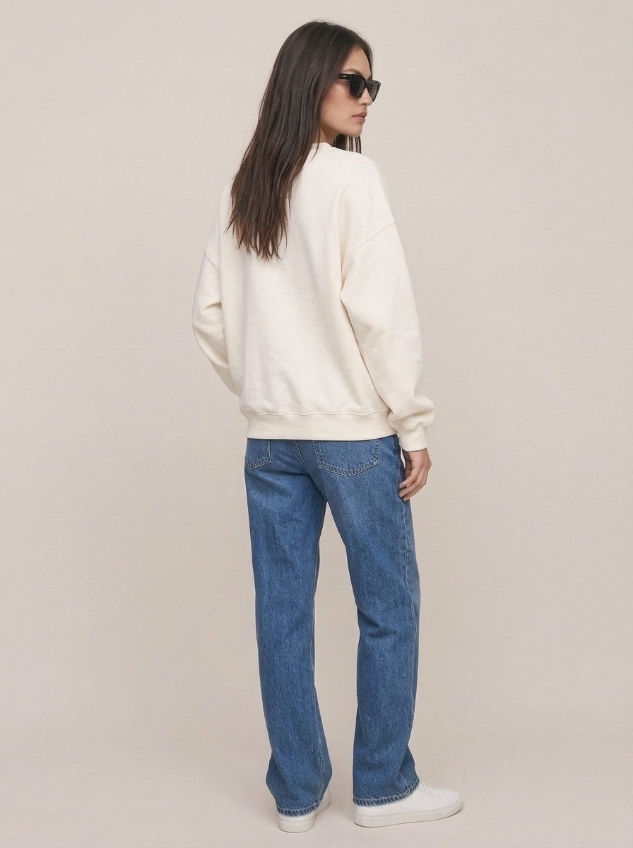 Cotton Letter Sweater