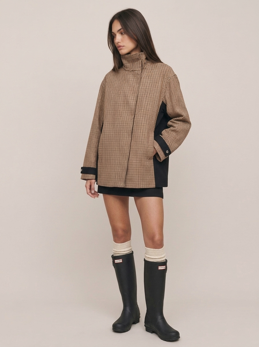 Checked Parka