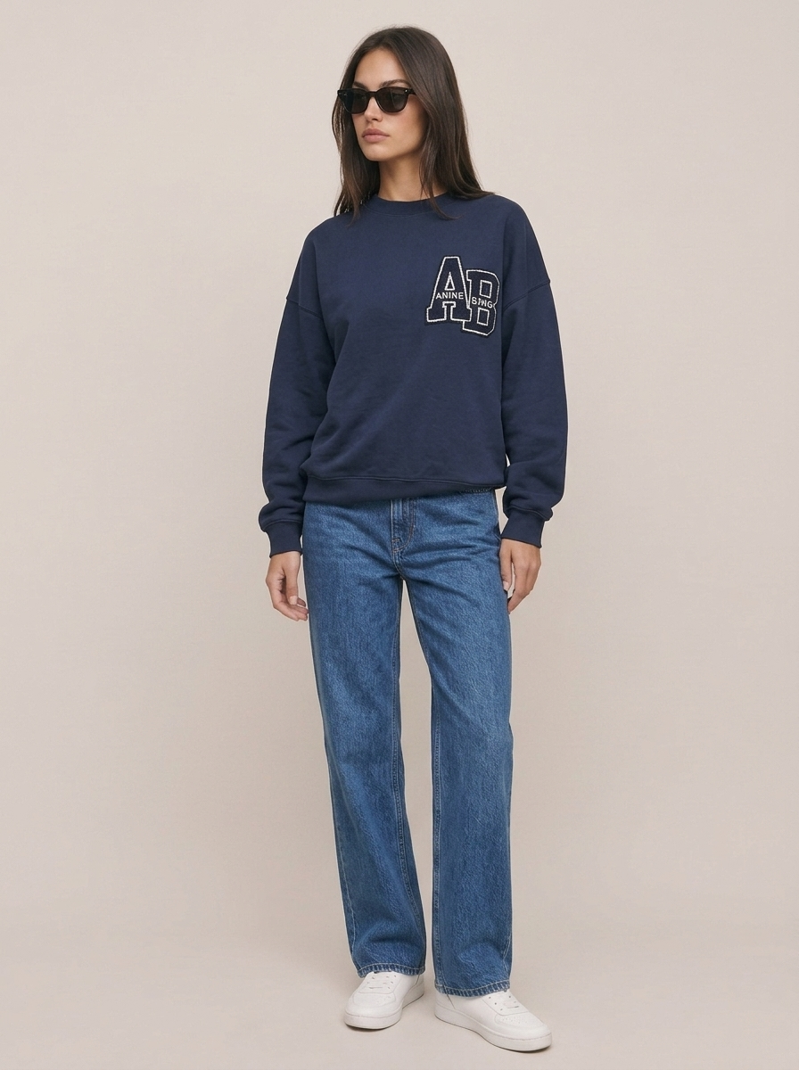 Cotton Letter Sweater