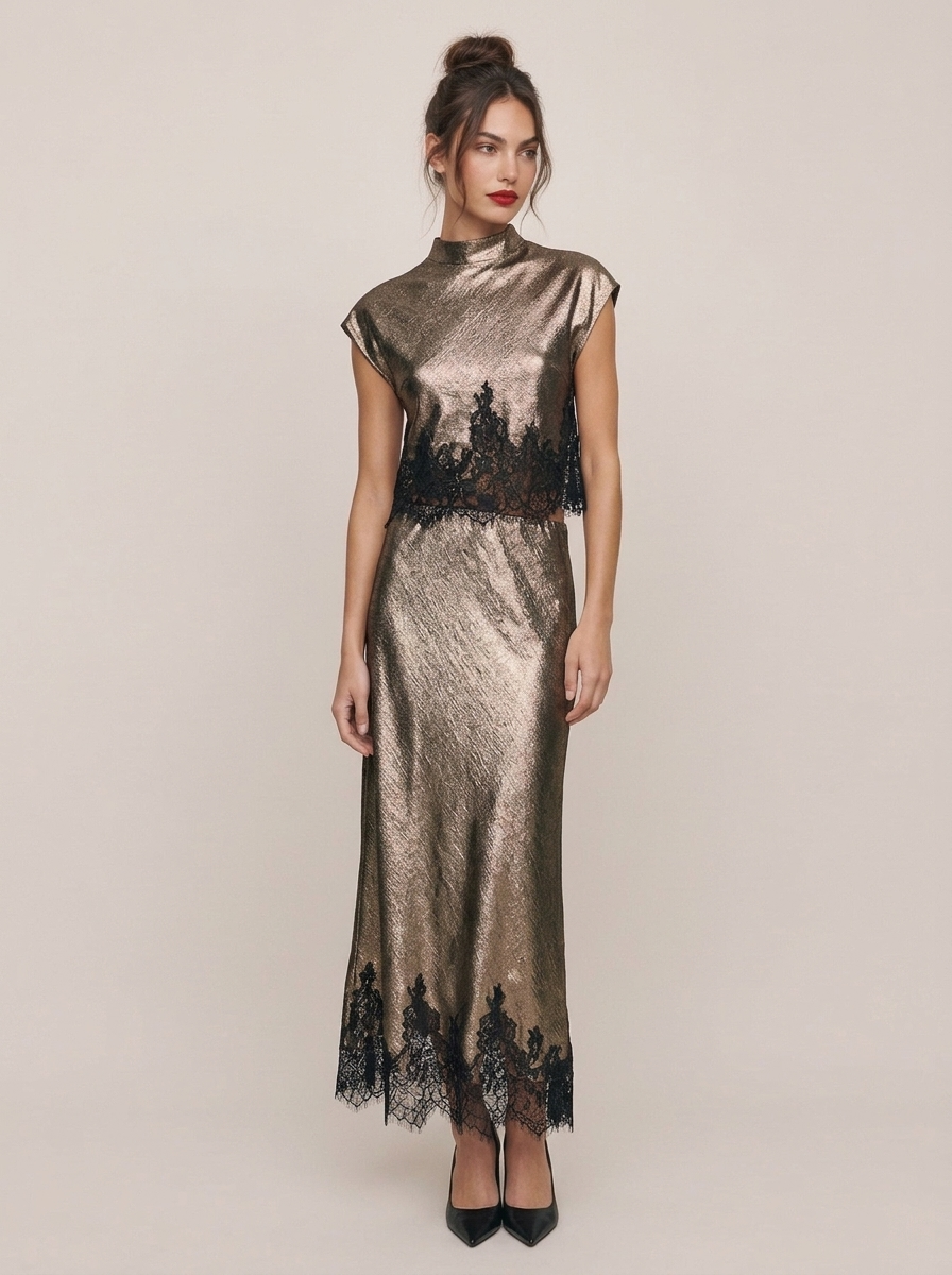 Sequin Lace Set