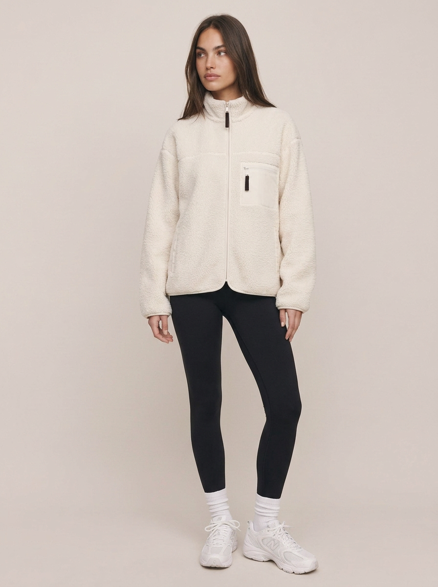 Shearling Zip Up