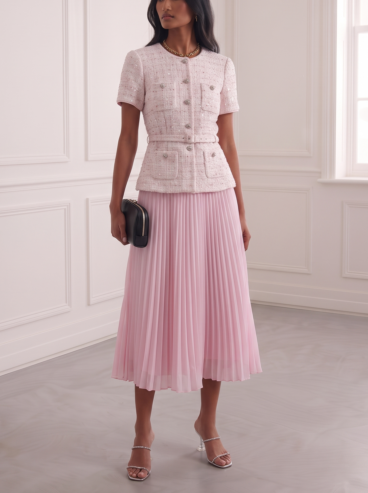 Blush Boucle Midi