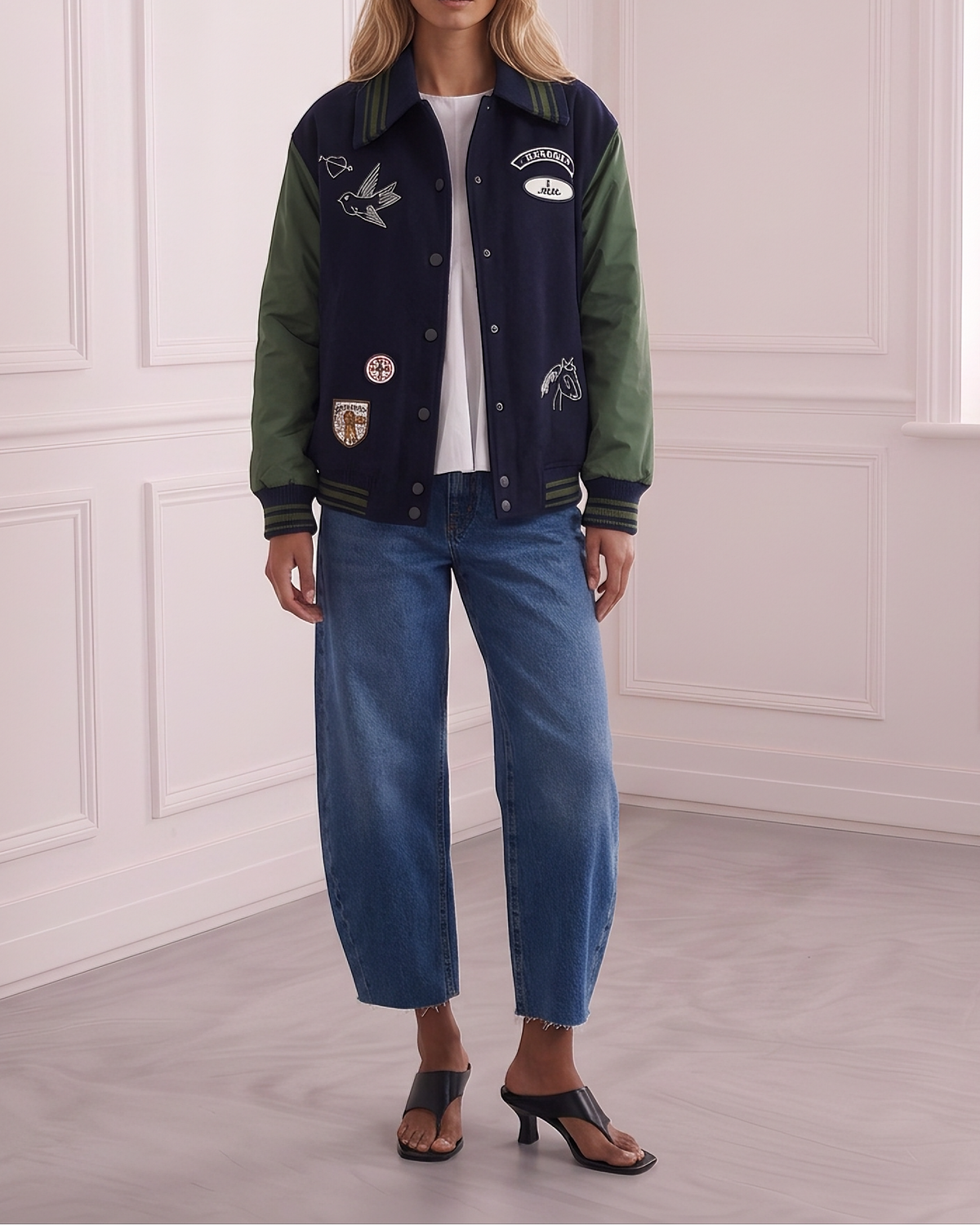 Wool Blend Bomber
