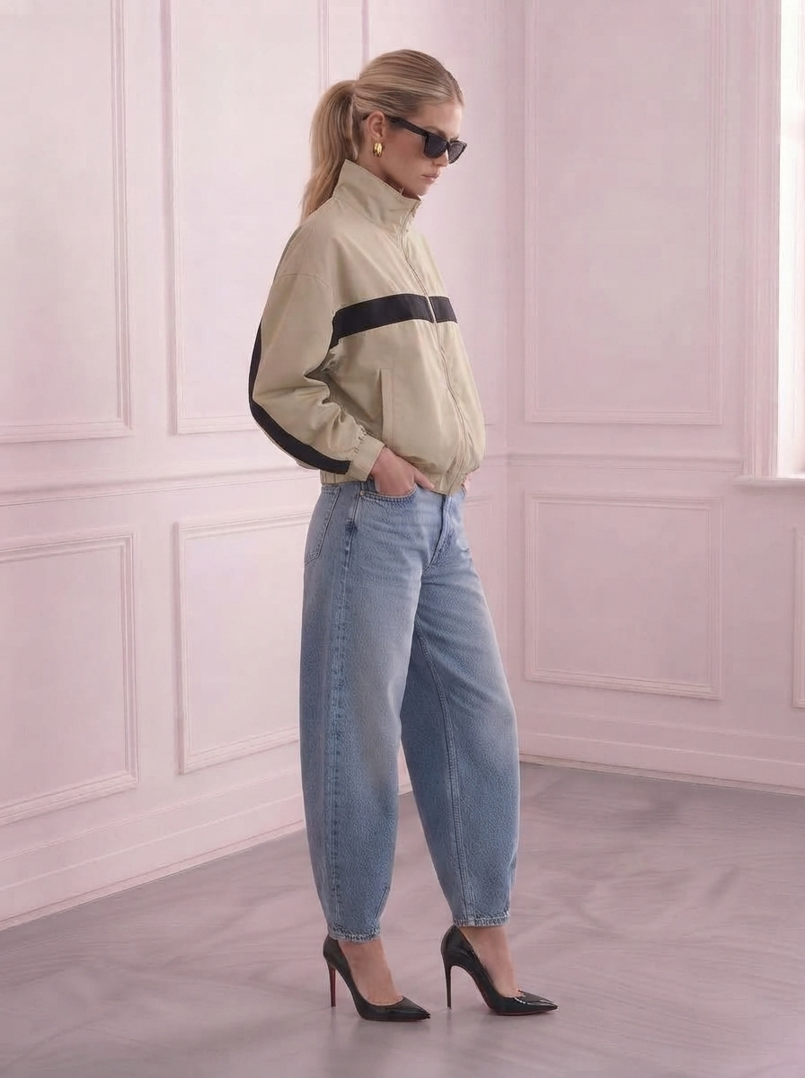 Funnel Neck Windbreaker