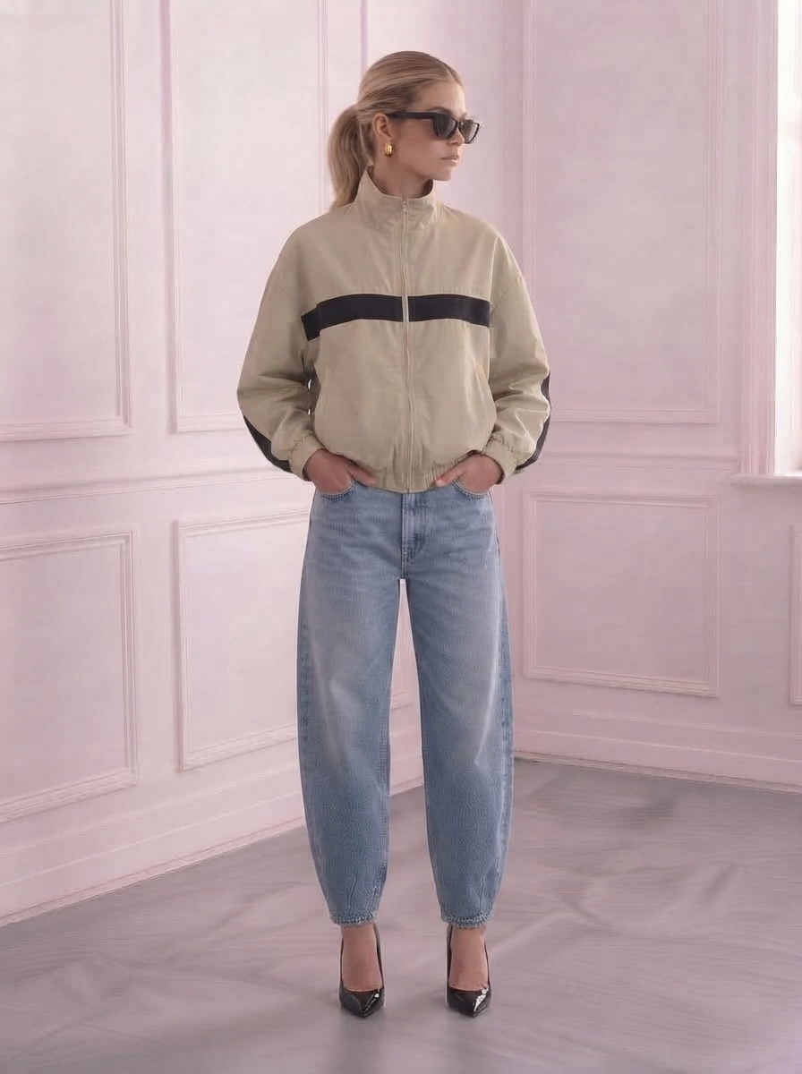 Funnel Neck Windbreaker