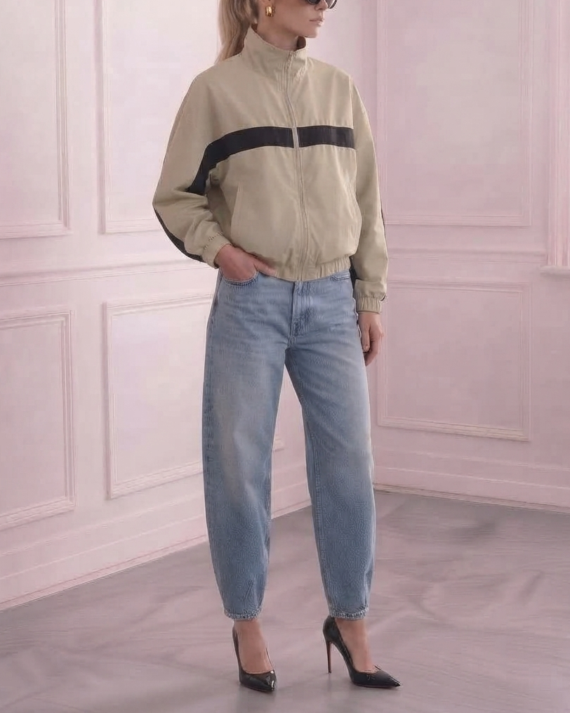 Funnel Neck Windbreaker