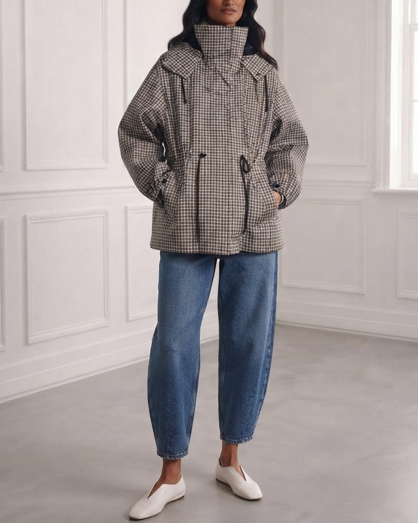 Plaid Raincoat