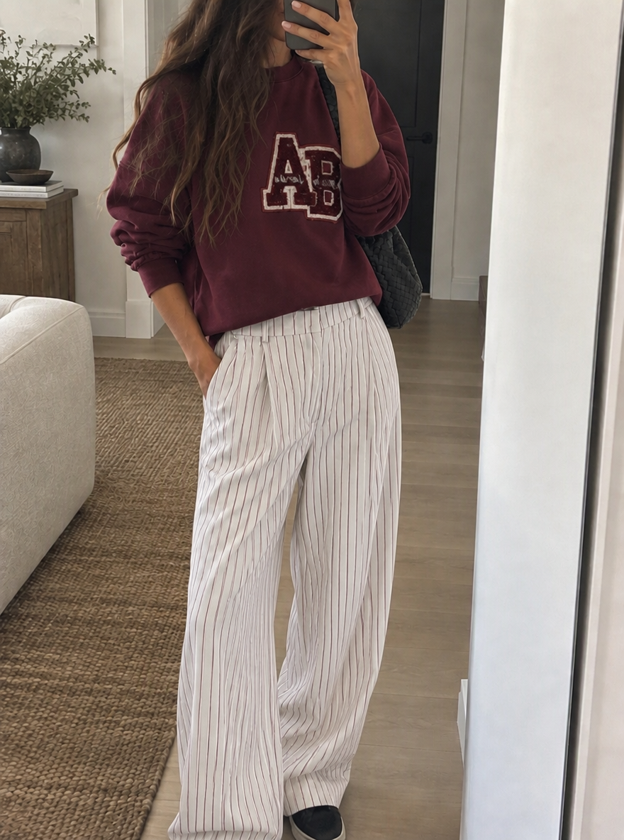 Cotton Letter Sweater