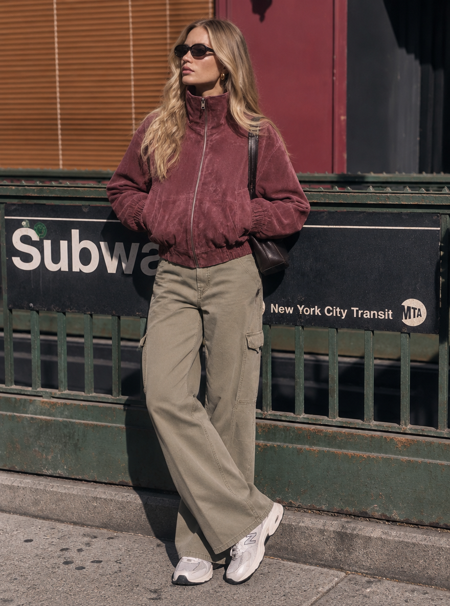 Suede Bomber