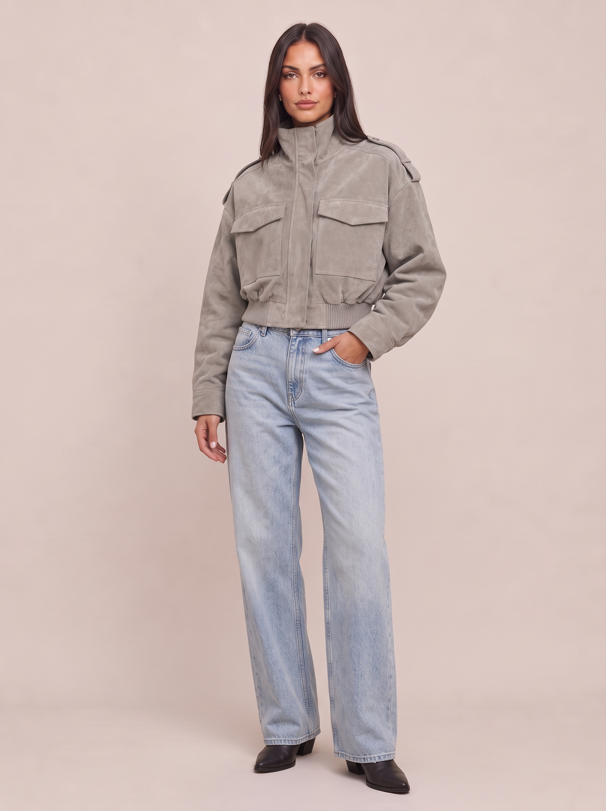 Suede Bomber