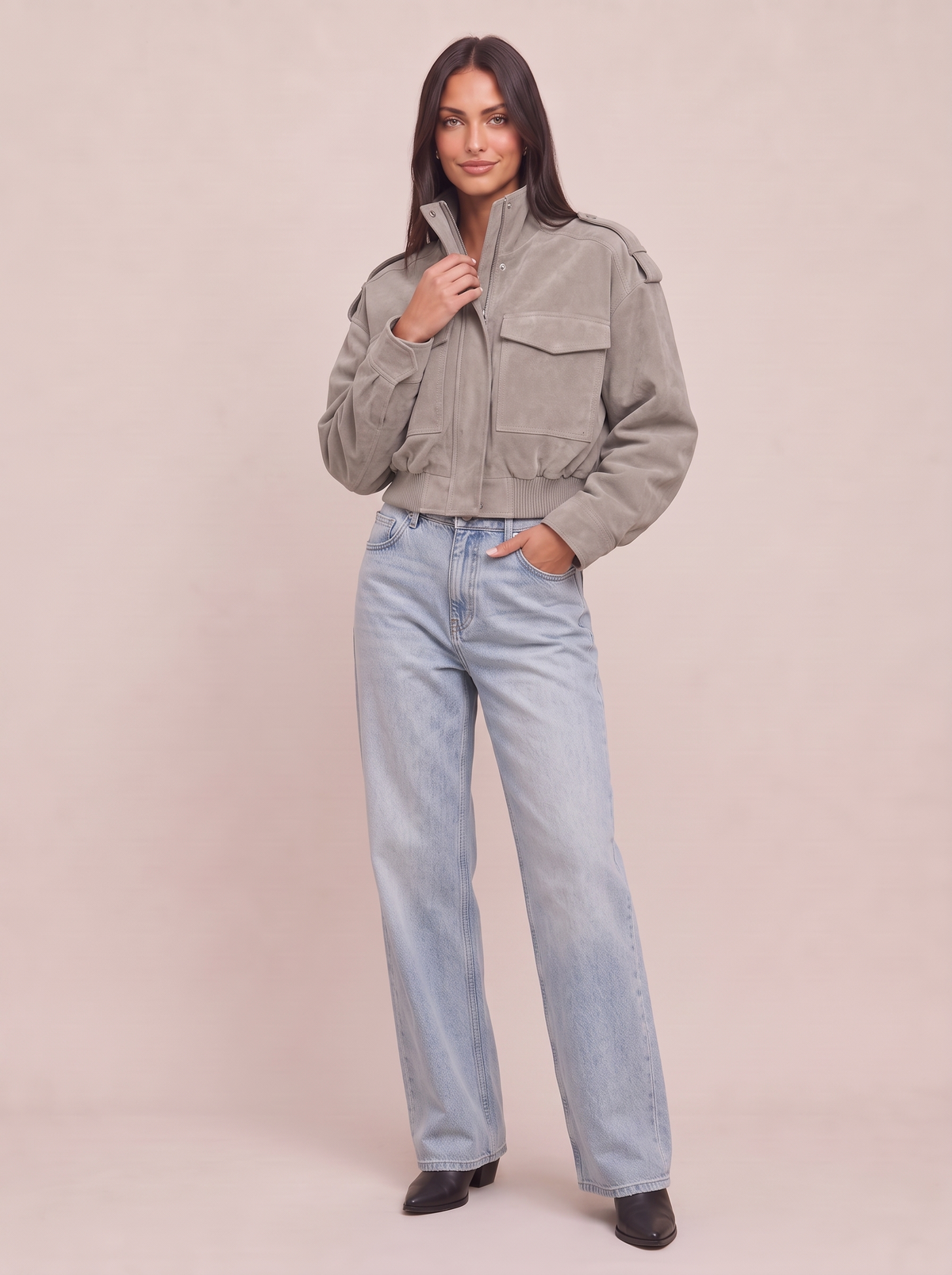 Suede Bomber