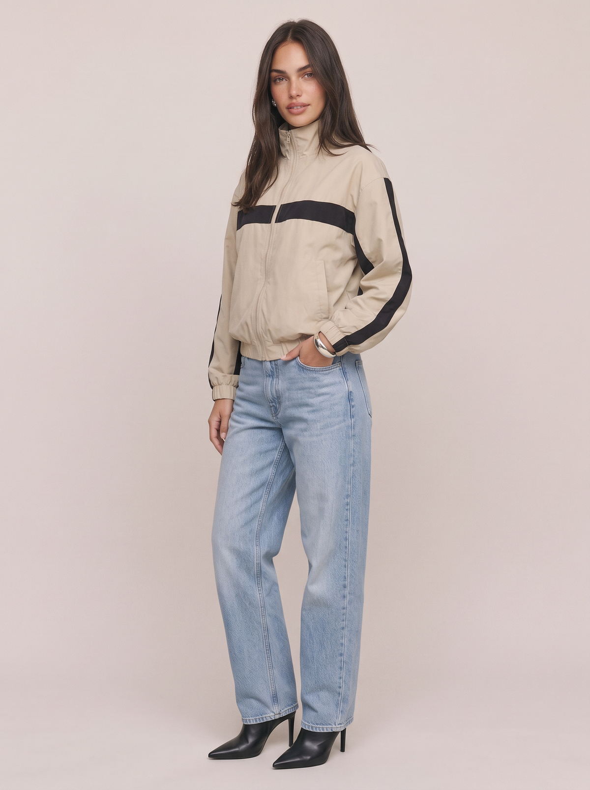 Funnel Neck Windbreaker