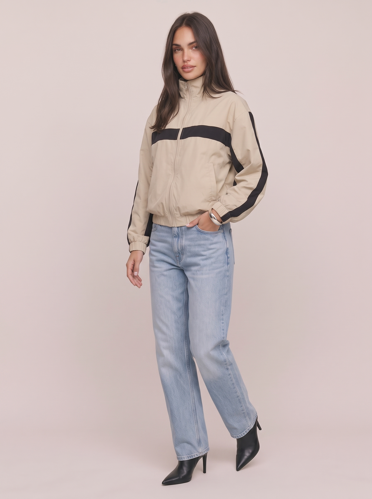 Funnel Neck Windbreaker
