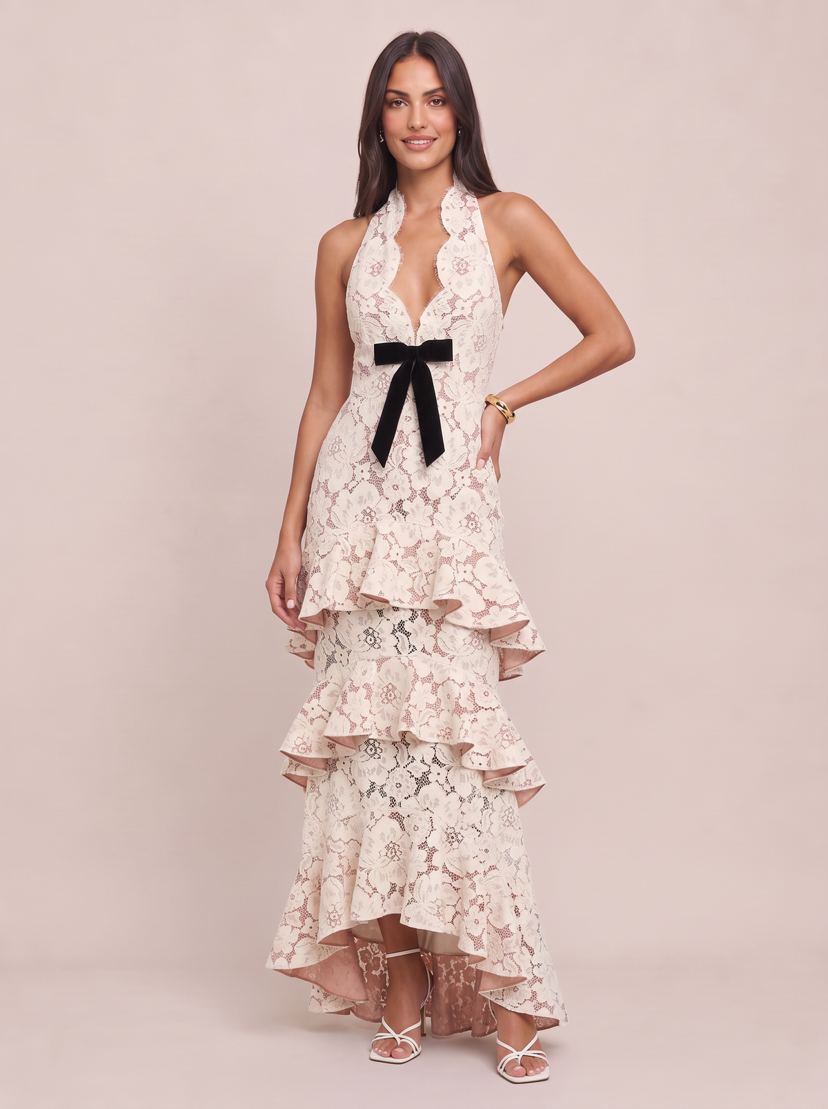 Lace Ruffle Dress