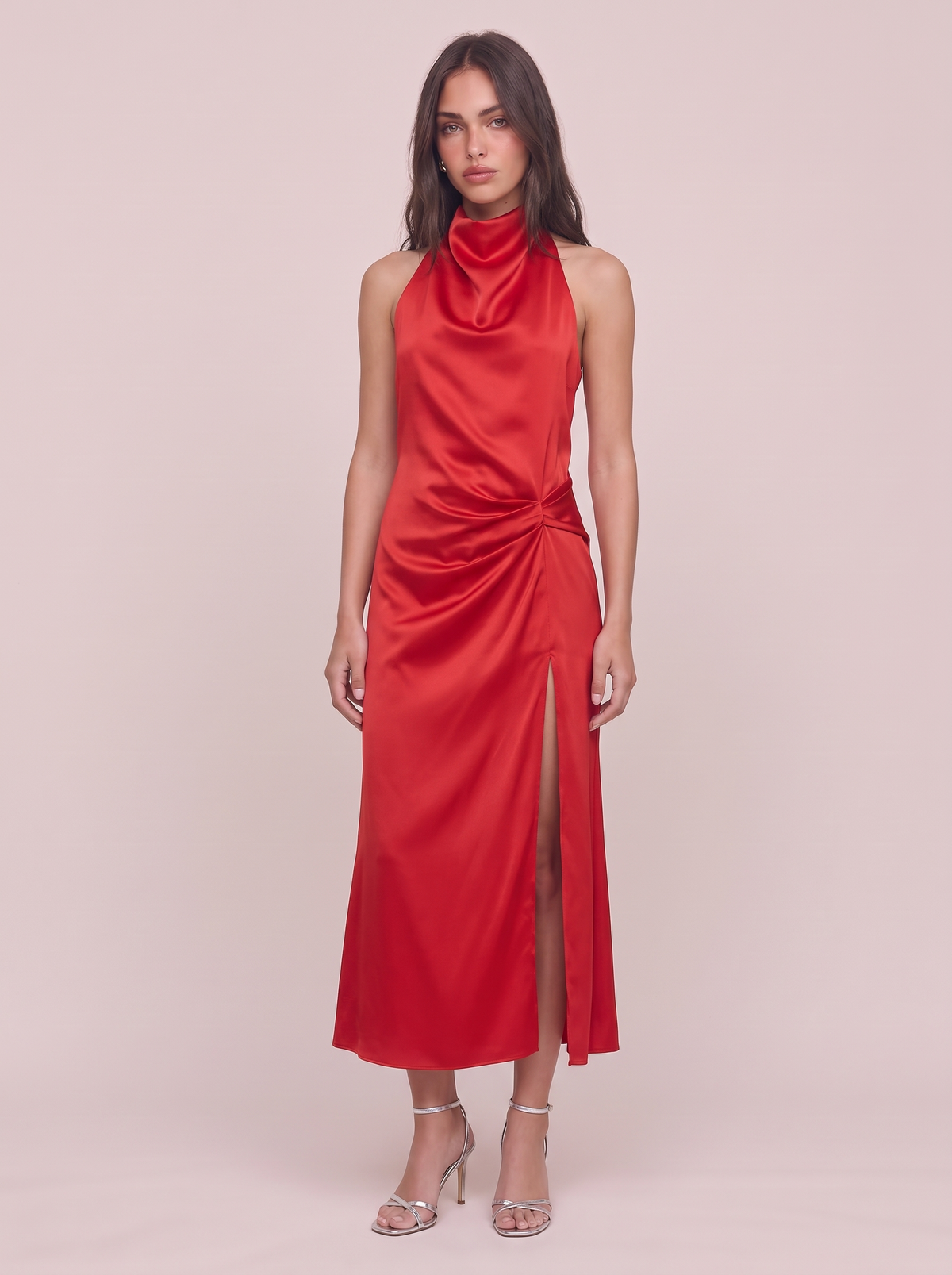 Red Halter Dress