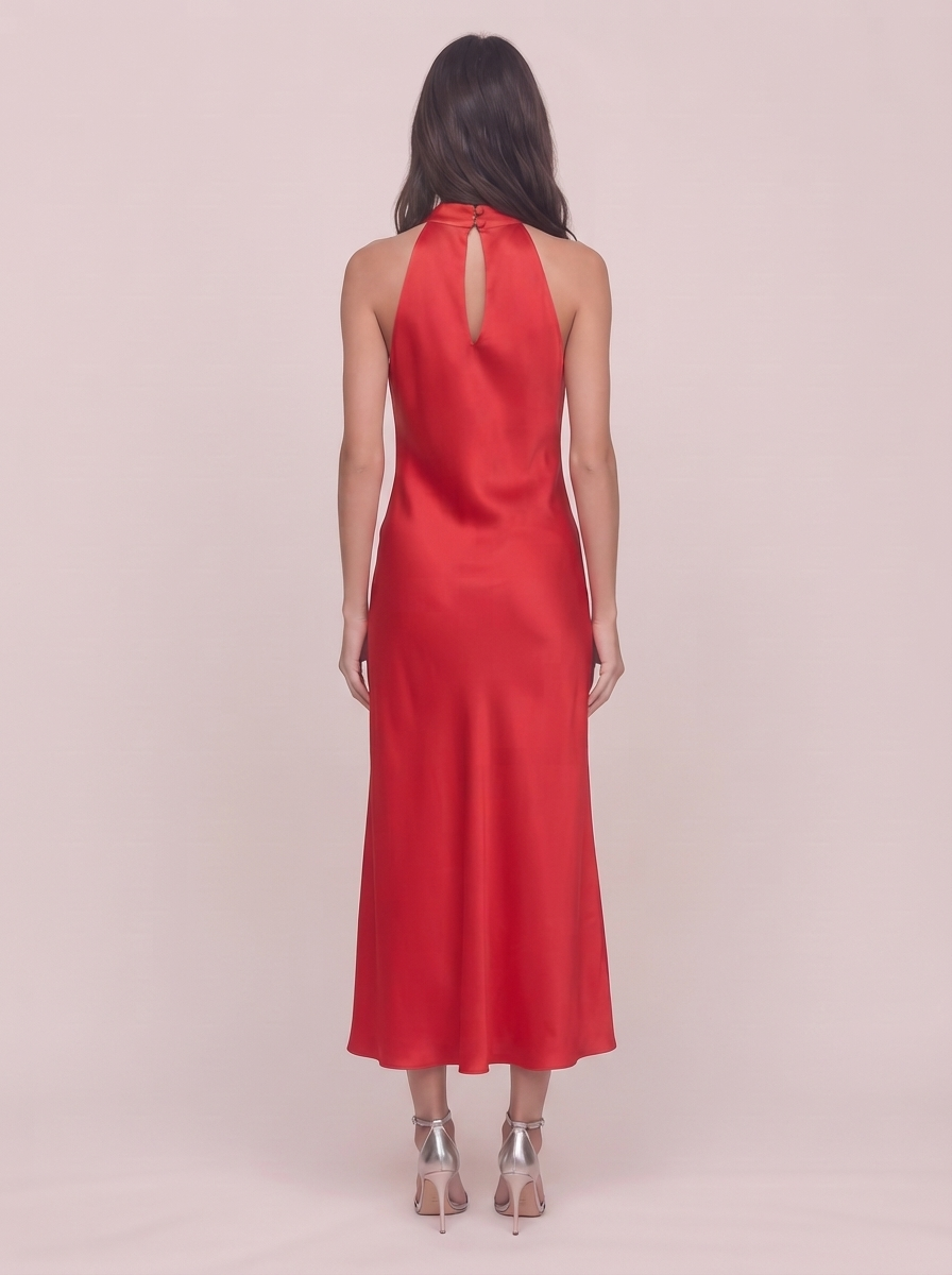 Red Halter Dress
