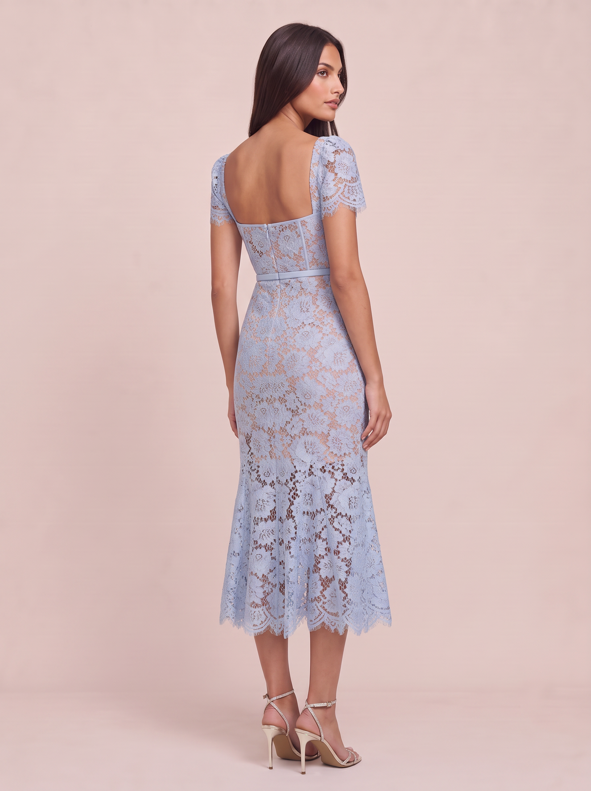 Lace Applique Midi