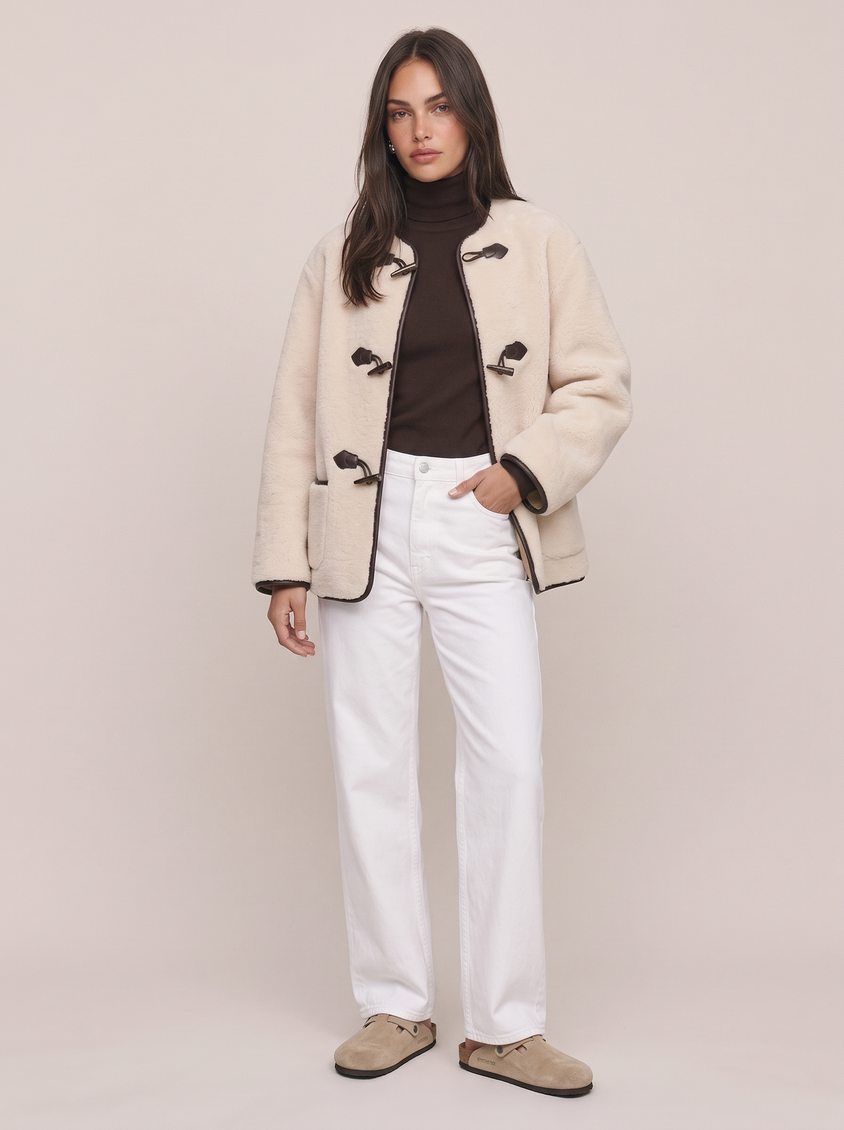 Buckle Closure Coat