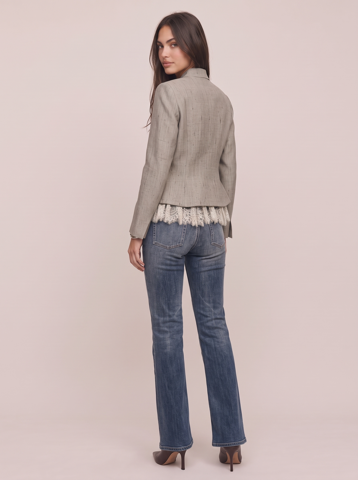 Lace Trim Blazer