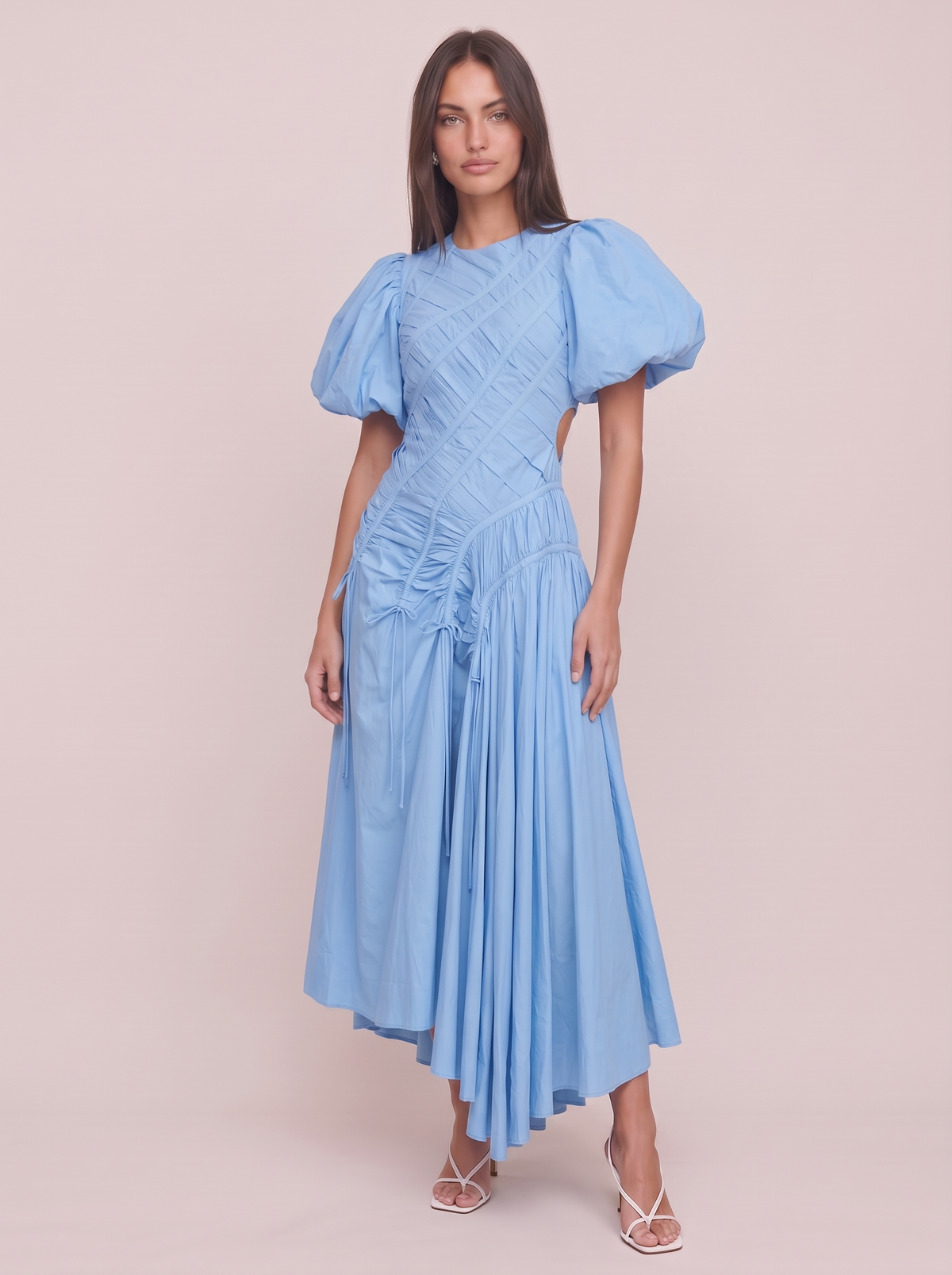 Puff Sleeve Midi