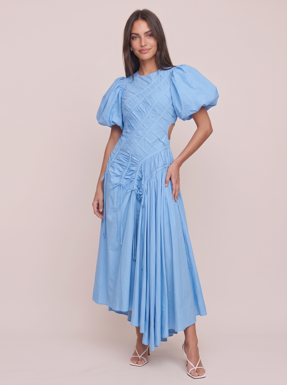 Puff Sleeve Midi