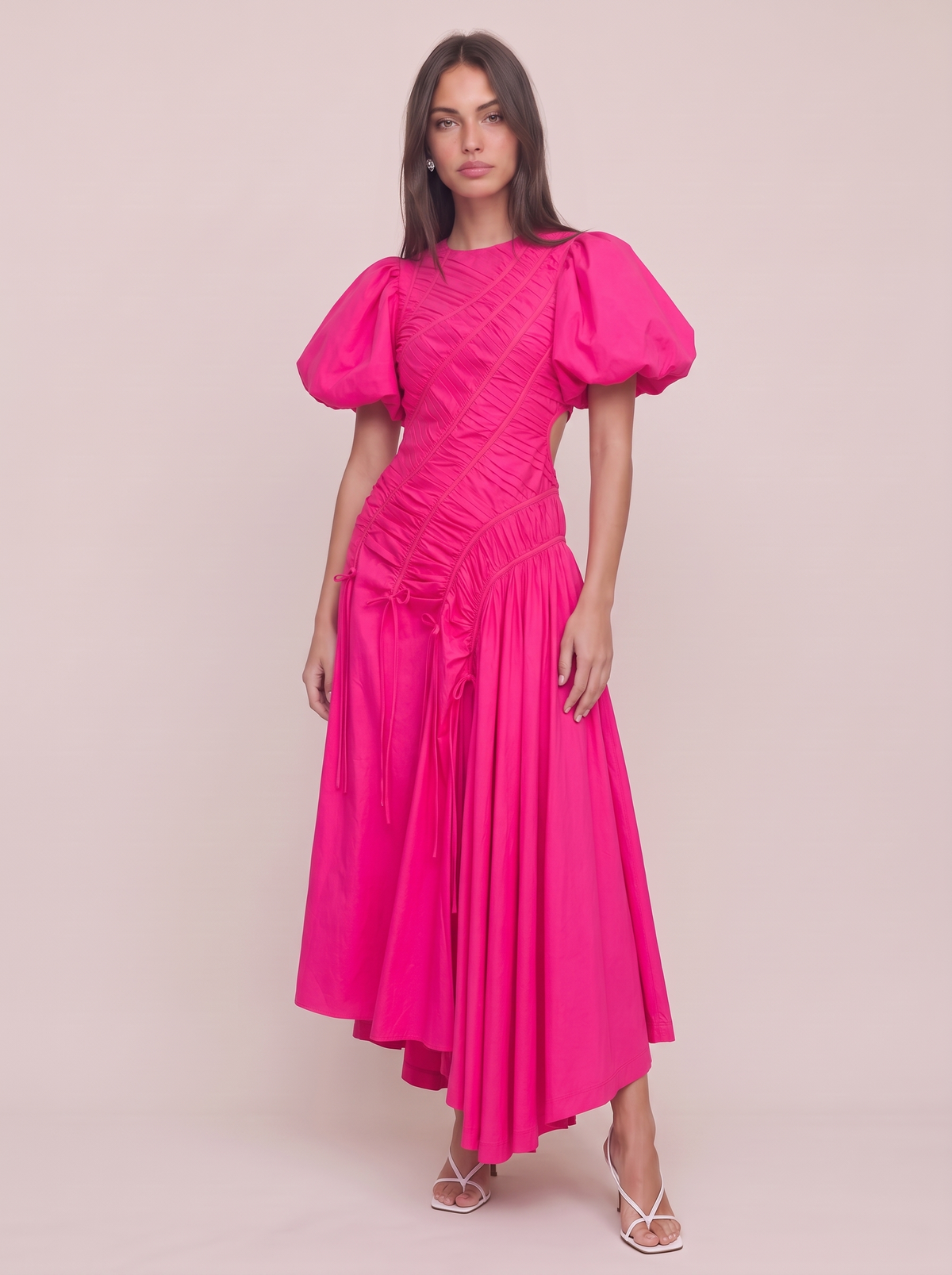 Puff Sleeve Midi
