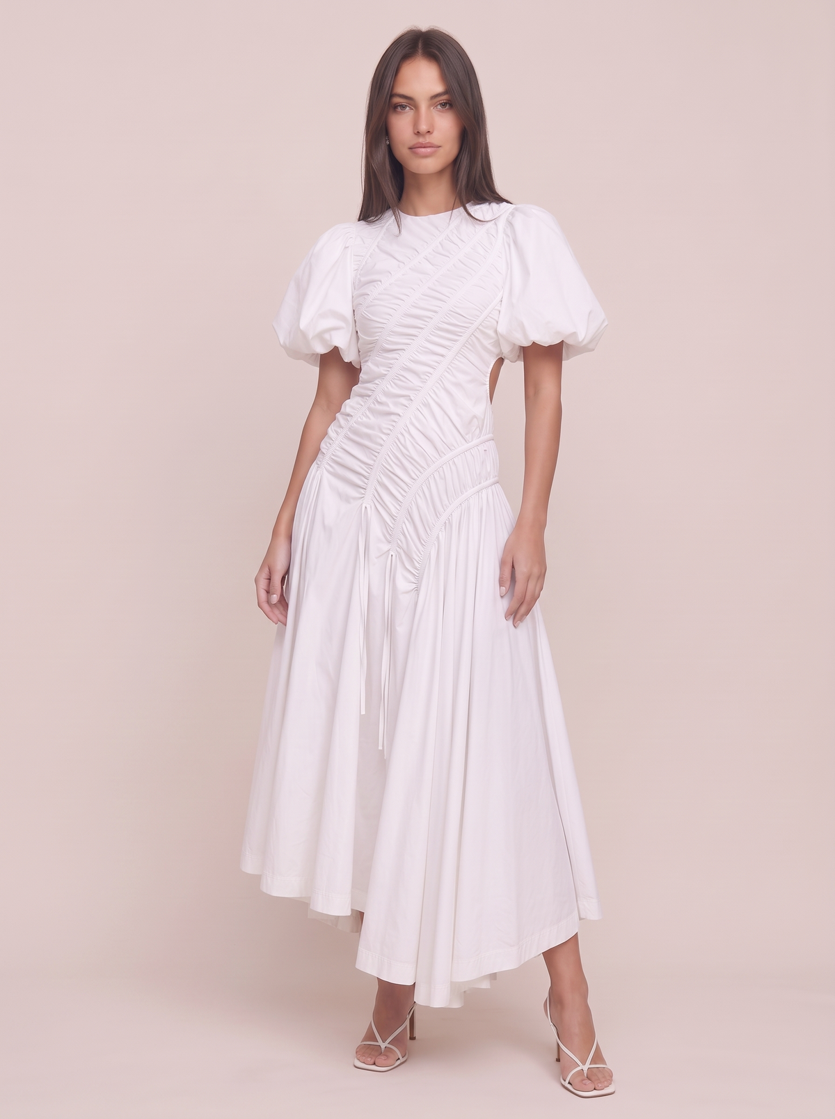 Puff Sleeve Midi