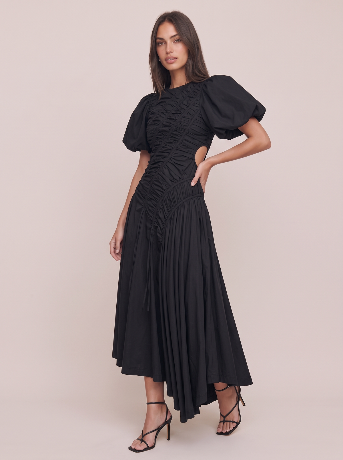 Puff Sleeve Midi