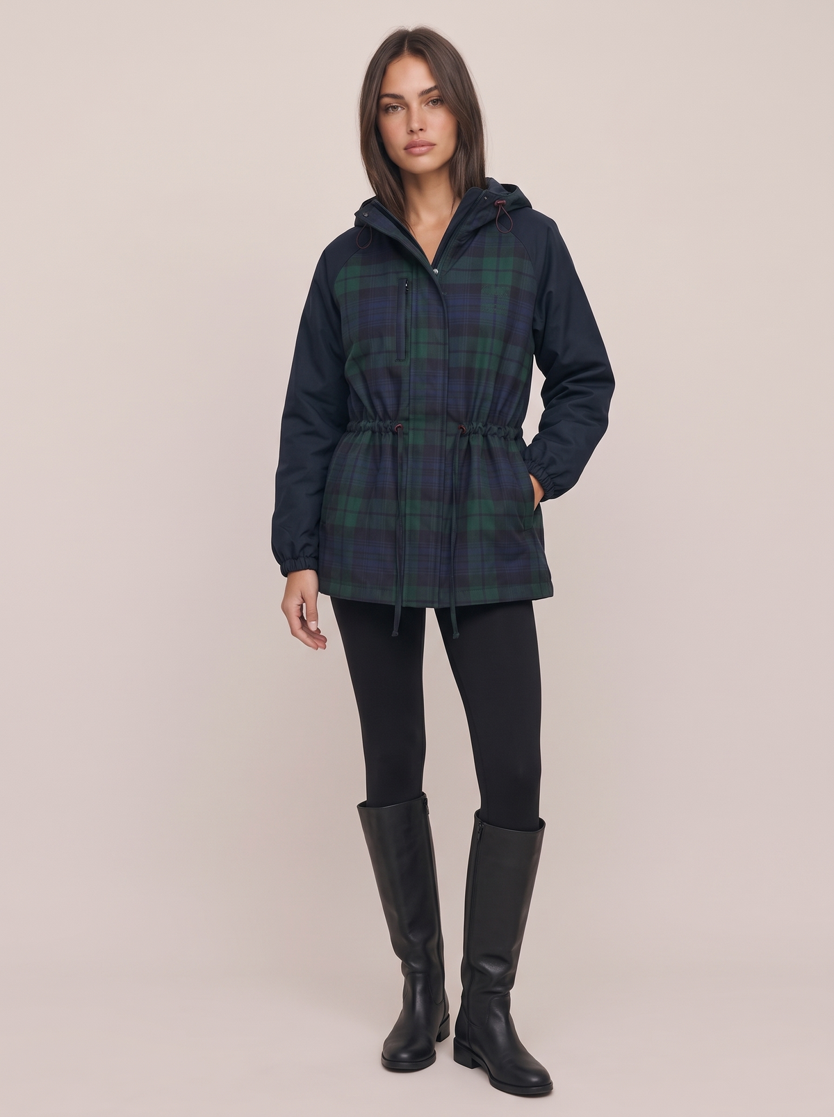 Plaid Windbreaker
