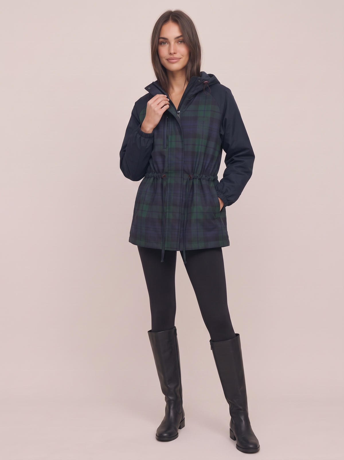 Plaid Windbreaker