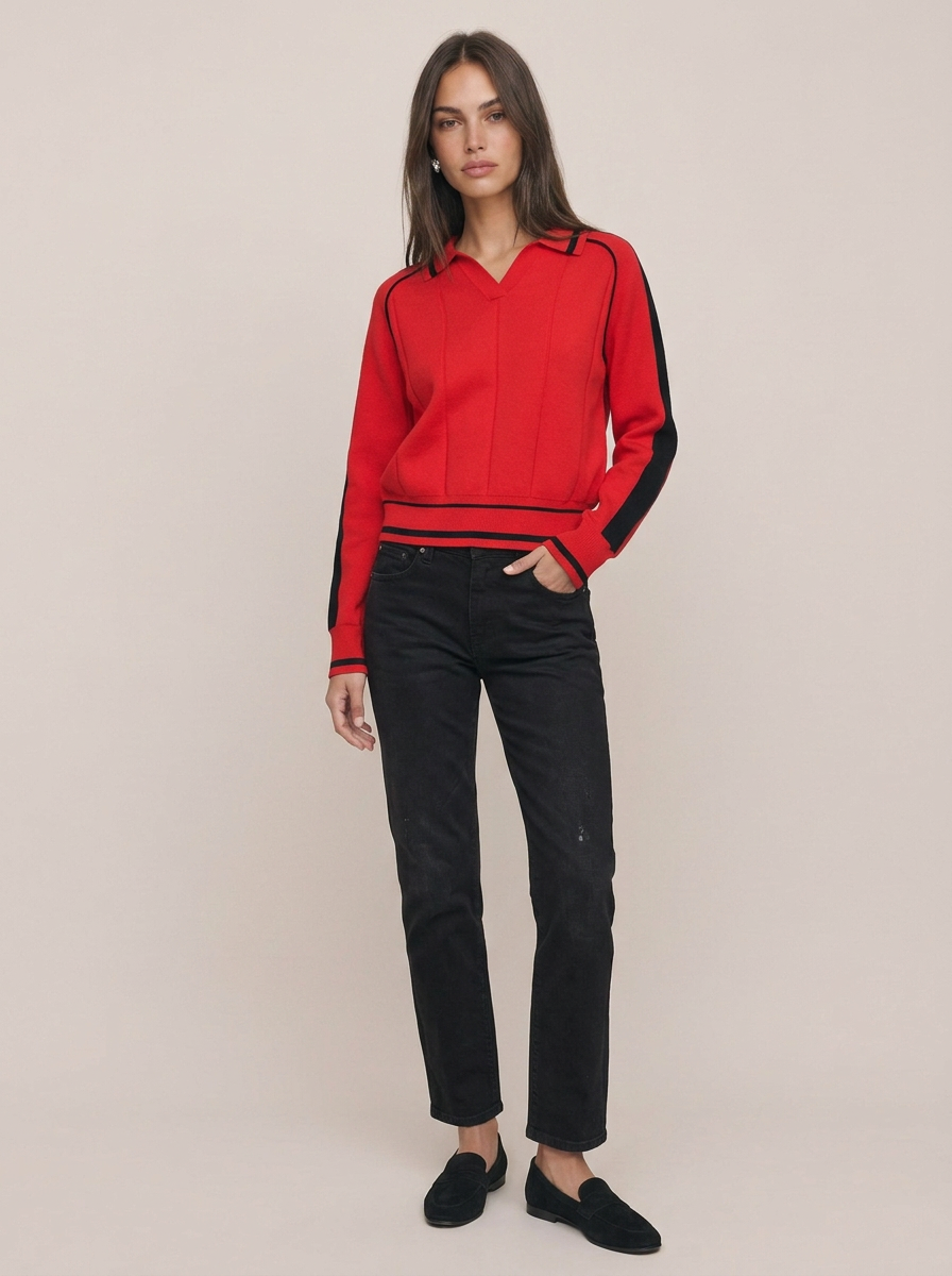 Collar Knit Polo