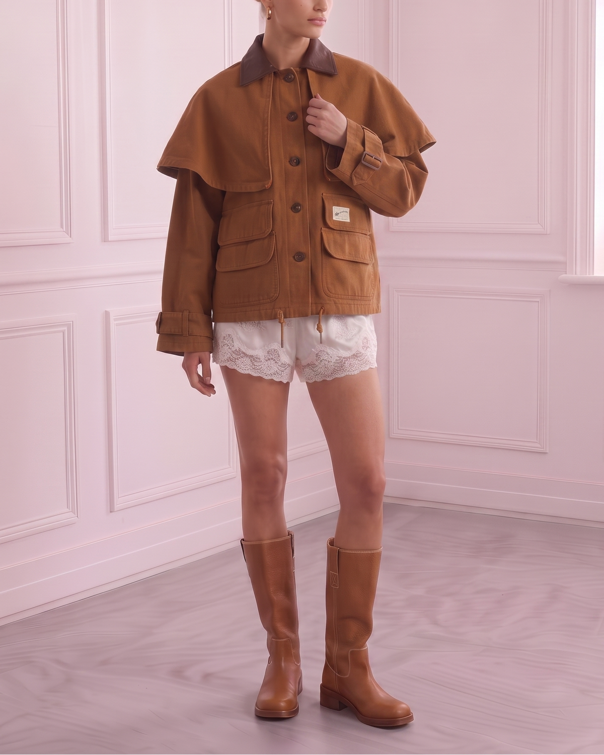 Cotton Cape Jacket