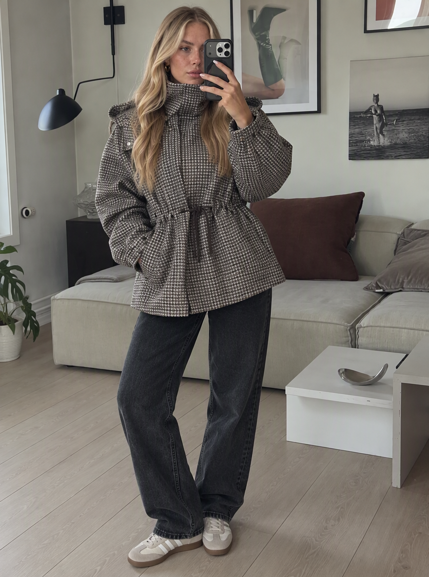 Plaid Raincoat