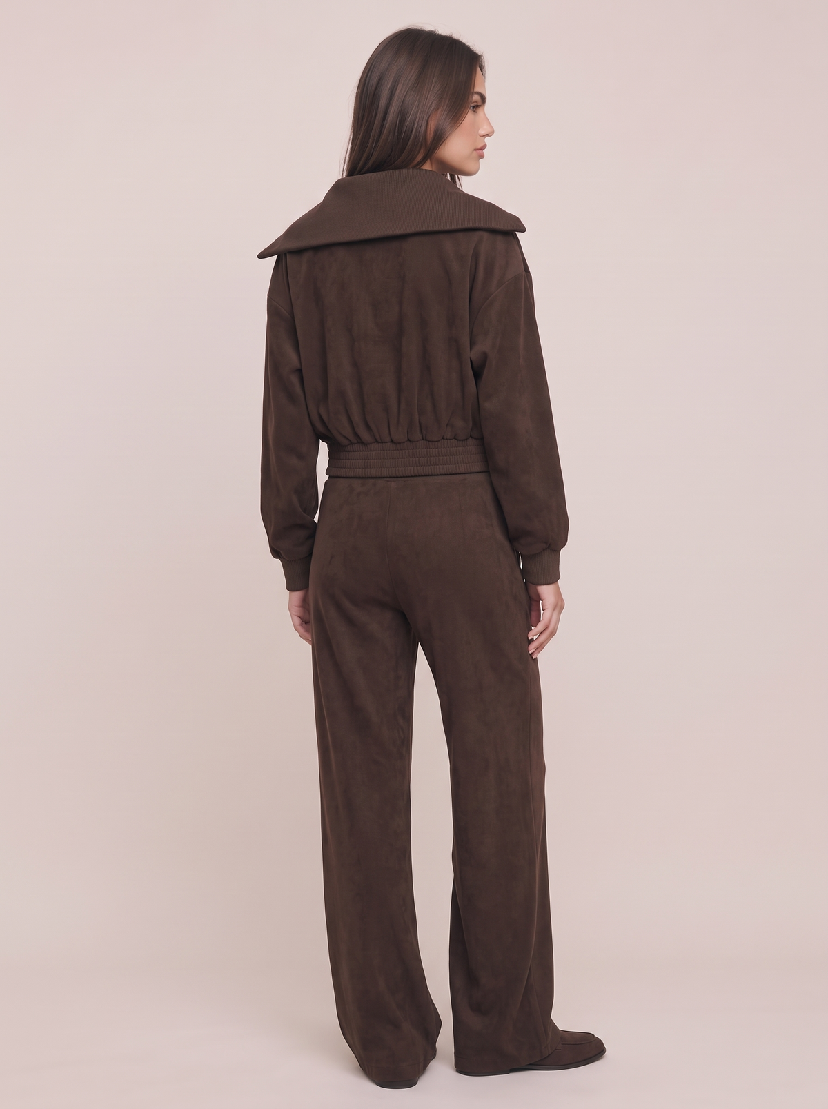 Dark Brown Collar Jacket